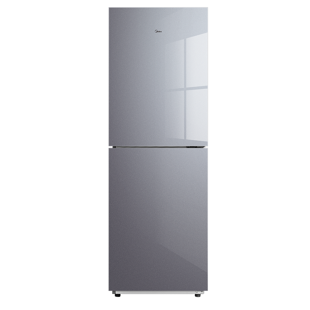 美的（Midea） BCD-251WGPM 双门冰箱251升 风冷无霜 钢化玻璃面板 大冷冻空间